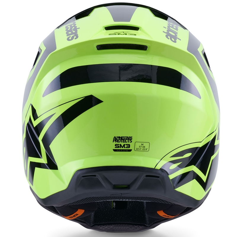 Alpinestars S-M3 Heat Motocrosshelm fluo gelb-schwarz