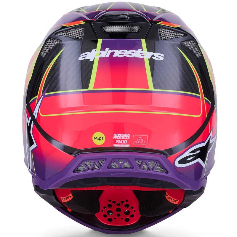Crosshelm Alpinestars Supertech S-M10 Era Pink-Lila-Neongelb
