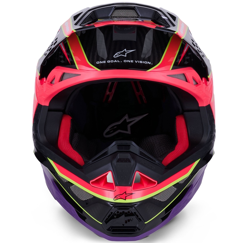 Crosshelm Alpinestars Supertech S-M10 Era Pink-Lila-Neongelb