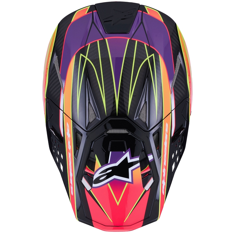 Crosshelm Alpinestars Supertech S-M10 Era Pink-Lila-Neongelb