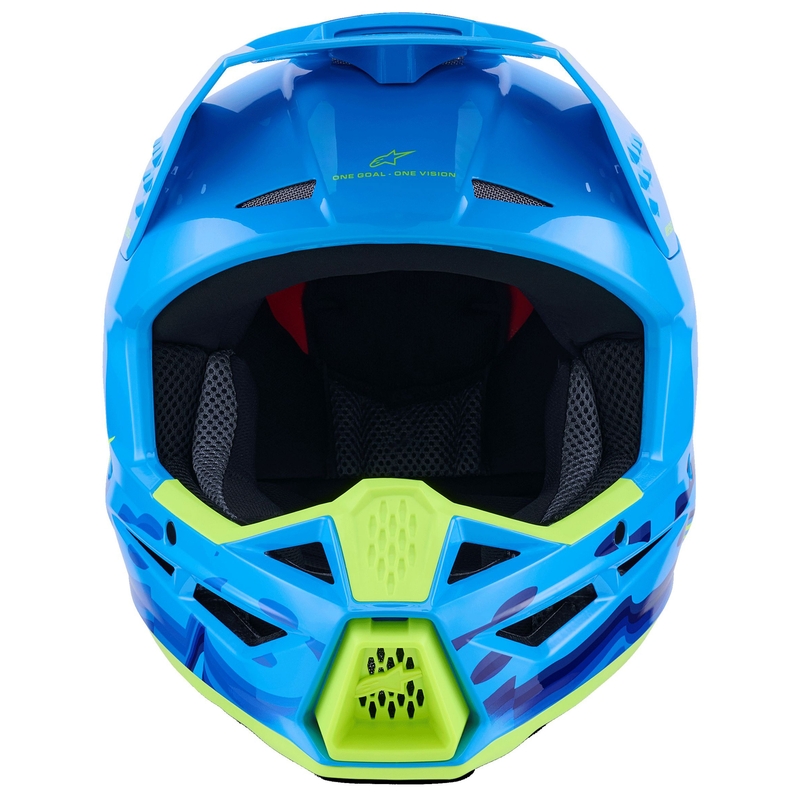 Alpinestars S-M3 Force Motocrosshelm blau-fluo gelb