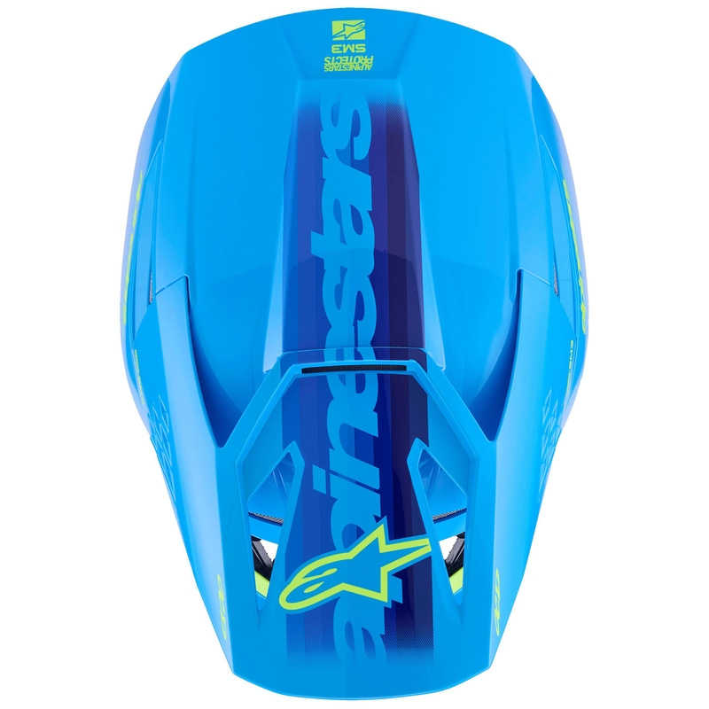 Alpinestars S-M3 Force Motocrosshelm blau-fluo gelb