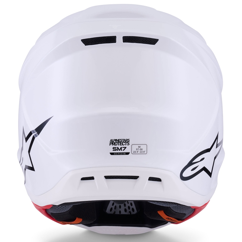 Alpinestars SM7 Solid Motocrosshelm weiß