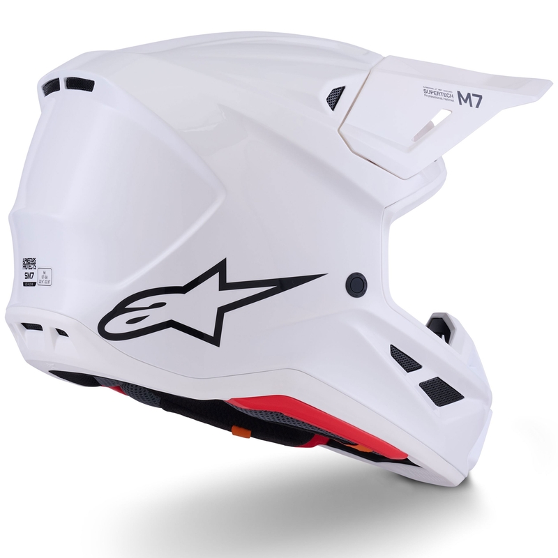 Alpinestars SM7 Solid Motocrosshelm weiß
