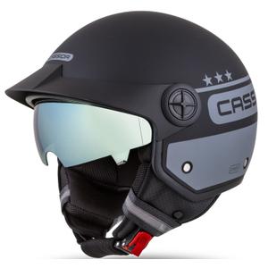 Cassida Handy Plus Chief offener Motorradhelm grau-schwarz