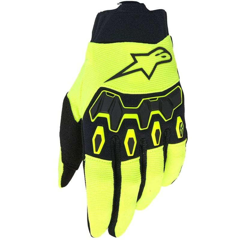 Alpinestars Full Bore V2 Motocross-Handschuhe neongelb-schwarz