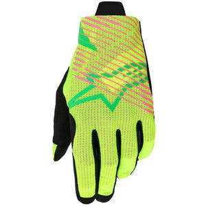 Alpinestars Radar Pro Motocross-Handschuhe grün-fluo gelb-fluo pink