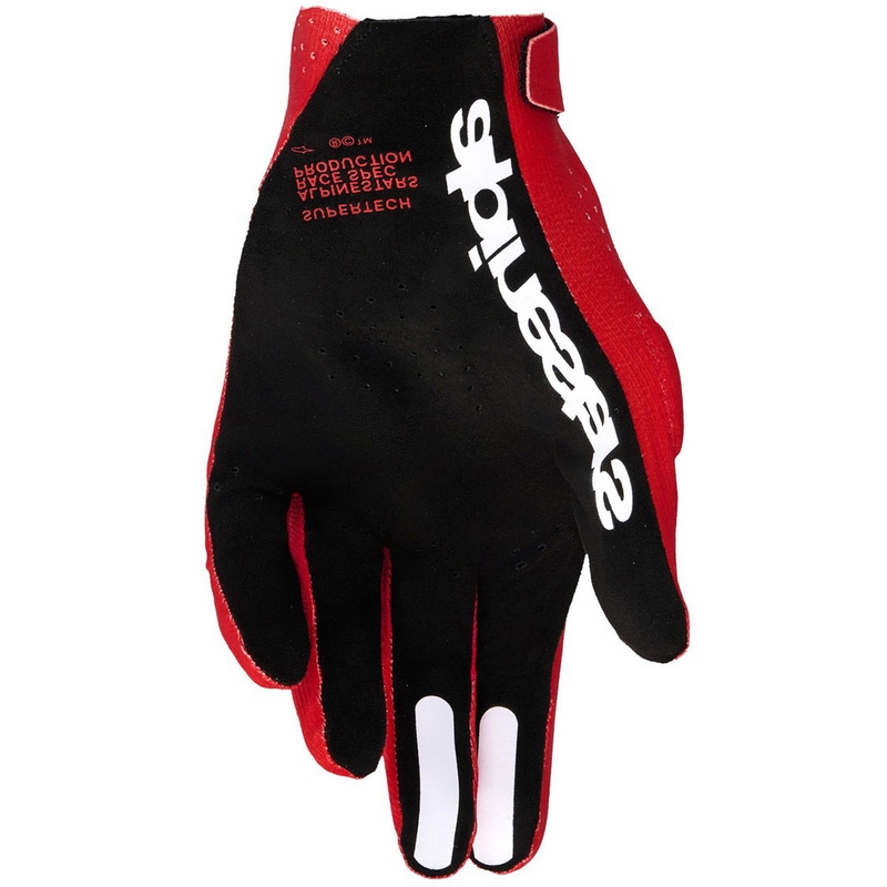 Alpinestars Supertech MX Motocross Handschuhe rot-schwarz-weiß