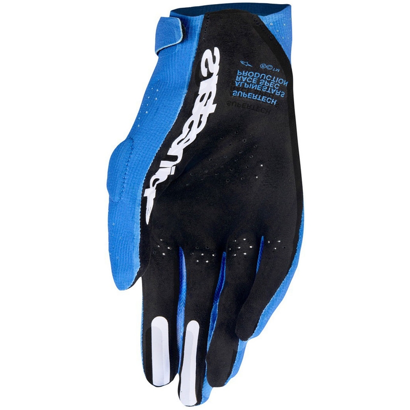 Alpinestars Supertech MX Motocross Handschuhe blau-weiß-schwarz