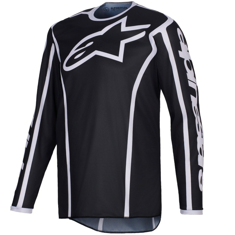 Alpinestars Fluid Apex Motocrosstrikot schwarz-grau