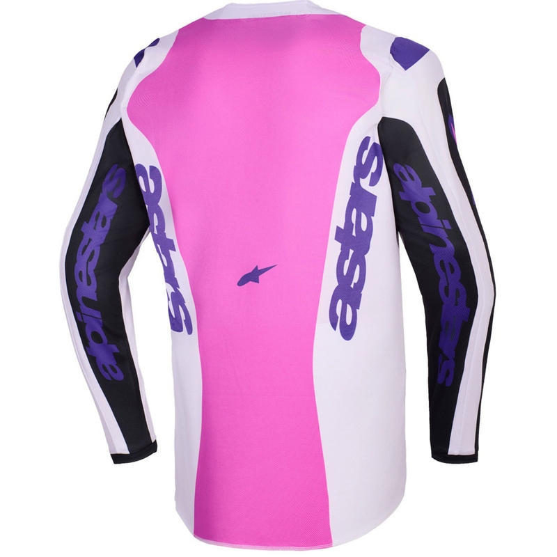 Alpinestars Fluid Grid Motocross-Trikot schwarz-hellgrau-lila
