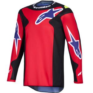 Alpinestars Fluid Grid Motocross Trikot rot-schwarz-lila-gelb