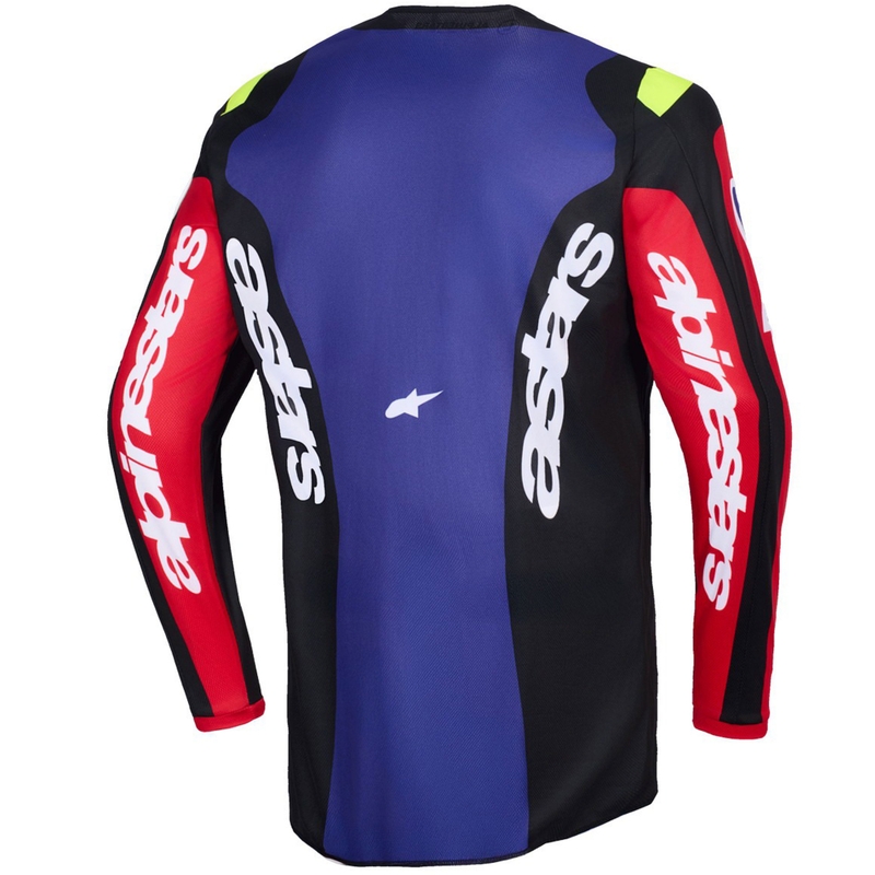 Alpinestars Fluid Grid Motocross Trikot rot-schwarz-lila-gelb