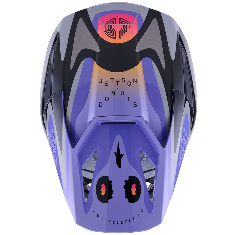 Alpinestars S-M3 JETT LAWRENCE Edition Kinder-Motocrosshelm grau-lila-schwarz