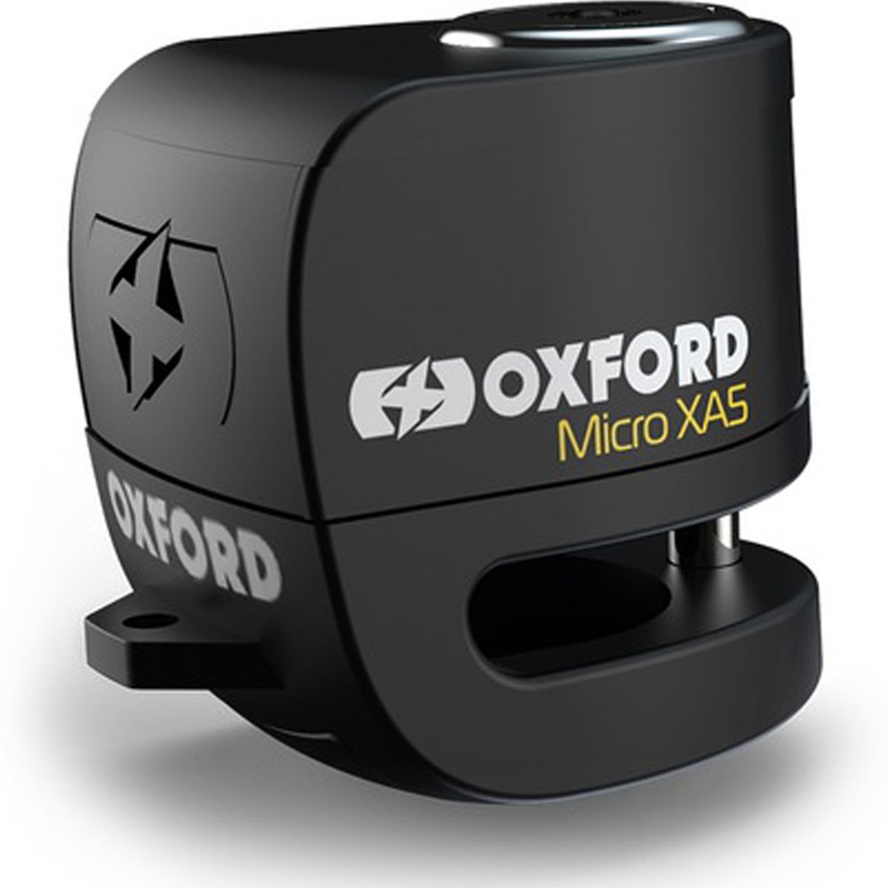 Oxford Micro XA5 Scheibenbremsenschloss mit integriertem Alarm schwarz