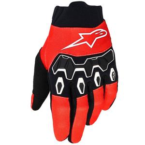 Alpinestars Full Bore V2 Jugend/Kinder Motocross Handschuhe rot schwarz-weiß
