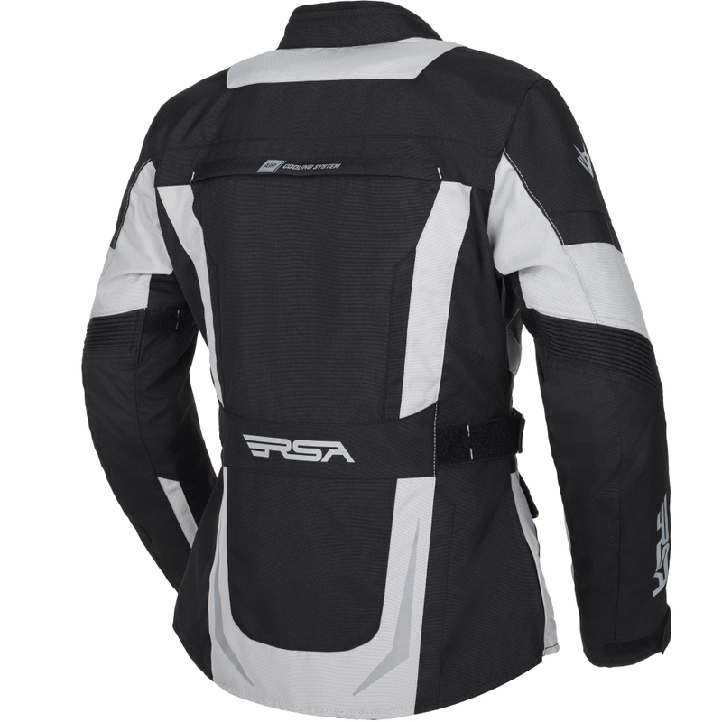 Damen Motorradjacke RSA EXO 2 schwarz-grau