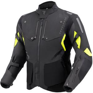 Motorradjacke Rebelhorn Hiker IV schwarz-anthrazit-fluogelb