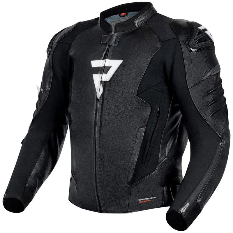Rebelhorn Veloce Leder Motorradjacke schwarz-weiß
