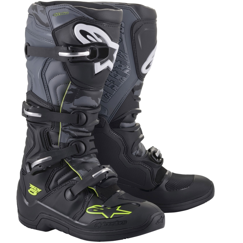 Alpinestars TECH 5 Motorradstiefel schwarz-grau-fluo gelb
