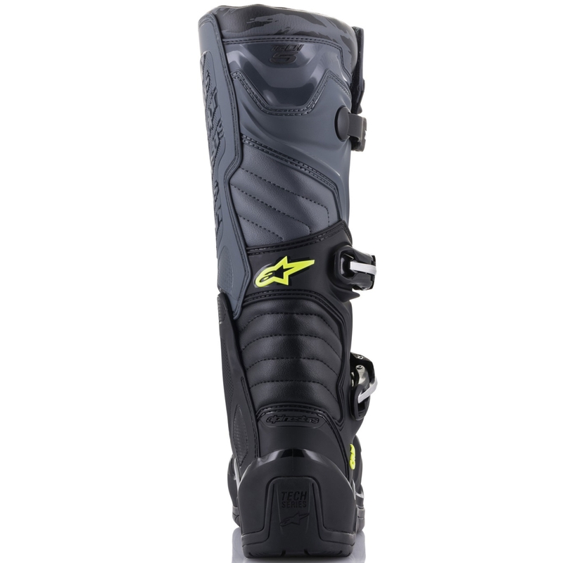 Alpinestars TECH 5 Motorradstiefel schwarz-grau-fluo gelb