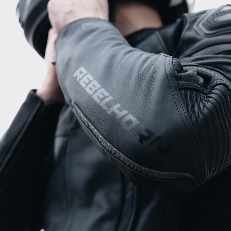 Rebelhorn Vandal Leder Motorradjacke schwarz