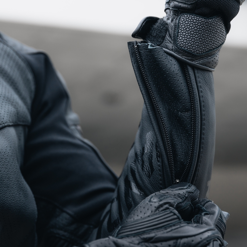 Rebelhorn Vandal Leder Motorradjacke schwarz