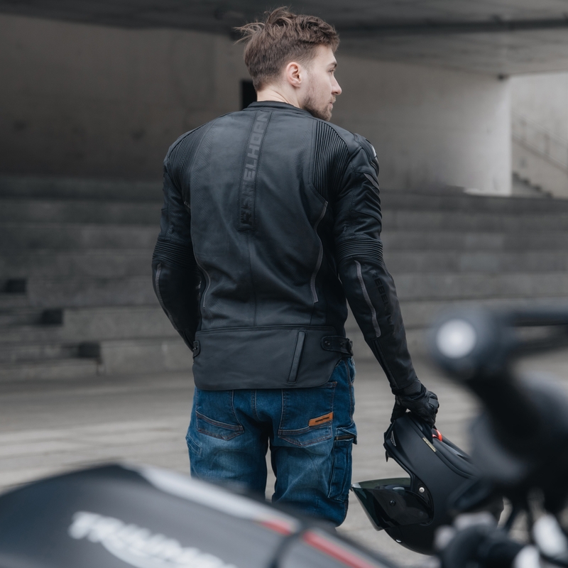 Rebelhorn Vandal Leder Motorradjacke schwarz