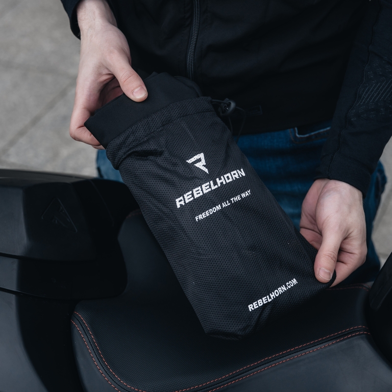 Rebelhorn Vandal Leder Motorradjacke schwarz-rot