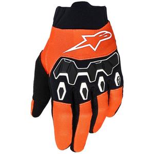 Alpinestars Full Bore V2 Jugend/Kinder Motocross Handschuhe orange-weiß-schwarz-blau