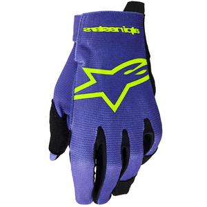Alpinestars Radar Youth Kinder Motocross Handschuhe Lila-Fluo Gelb