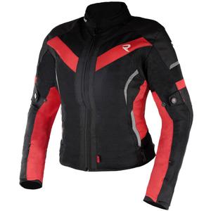 Damen Motorradjacke Street Racer Betty II Air schwarz-rot