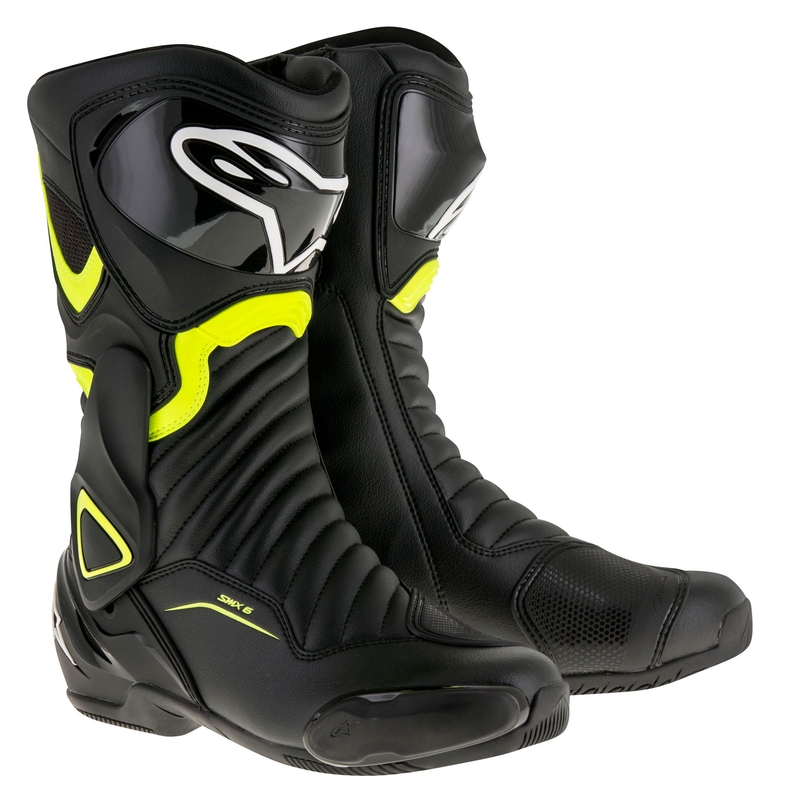 Alpinestars S-MX 6 schwarz-fluo gelb Motorradstiefel