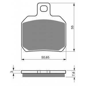 Bremsbeläge GOLDFREN 152 S33 STREET REAR