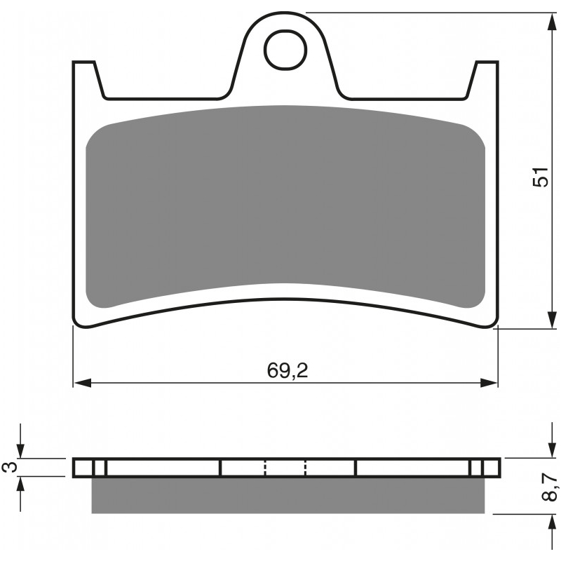 Bremsbeläge GOLDFREN GPR
