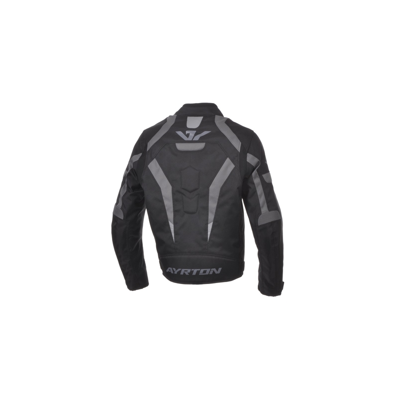 Ayrton Chrome Schwarz und Rot Motorrad Jacke Ausverkauf