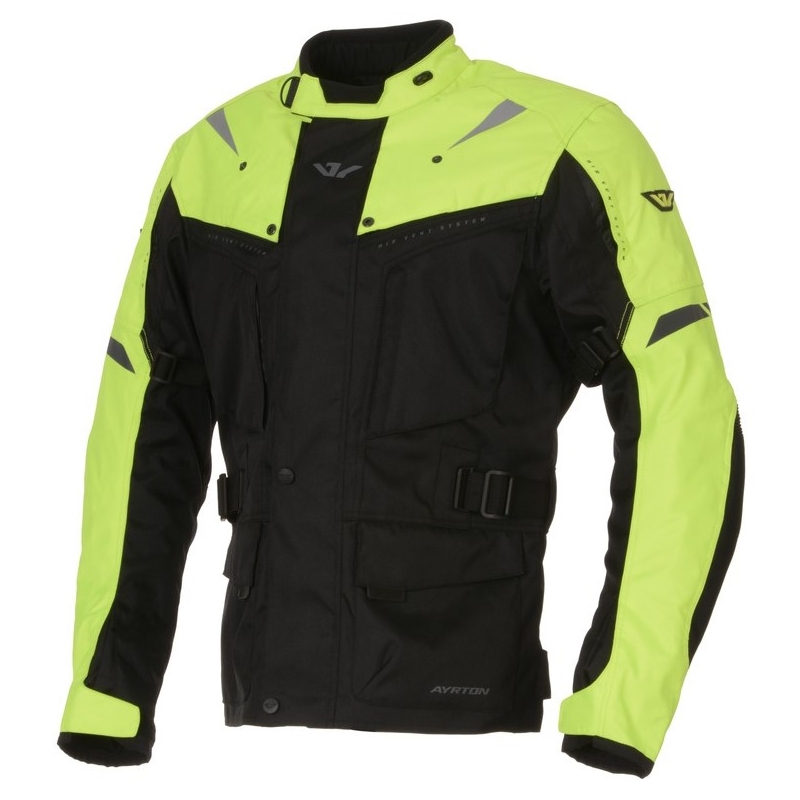 Ayrton Arcon schwarz-fluorgelbe Motorradjacke Ausverkauf