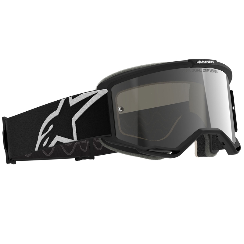 Alpinestars Vision 5 Corp Motocrossbrille schwarz mit klarer Linse