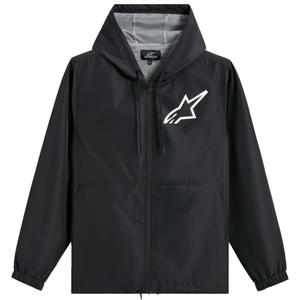 Windbreakerjacke Alpinestars Speeder Chromium Schwarz-Weiß