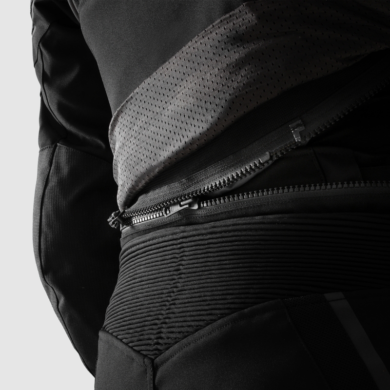 Damen Motorradjacke Rebelhorn Hiflow V schwarz-grau-fluogelb