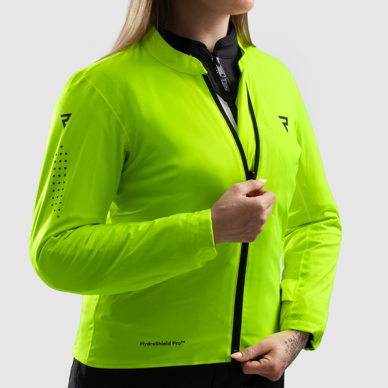 Damen Motorradjacke Rebelhorn Hiflow V schwarz-grau-fluogelb