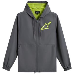 Windbreakerjacke Alpinestars Speeder Chromium Grau-Neongelb