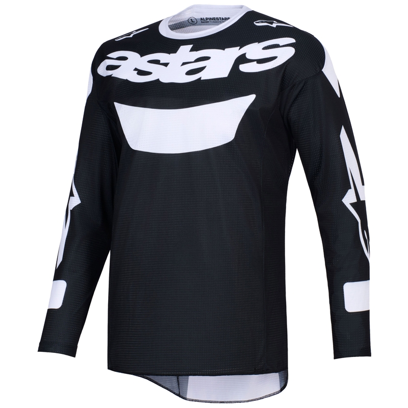 Alpinestars Racer Air Riway Motocrosstrikot schwarz-weiß