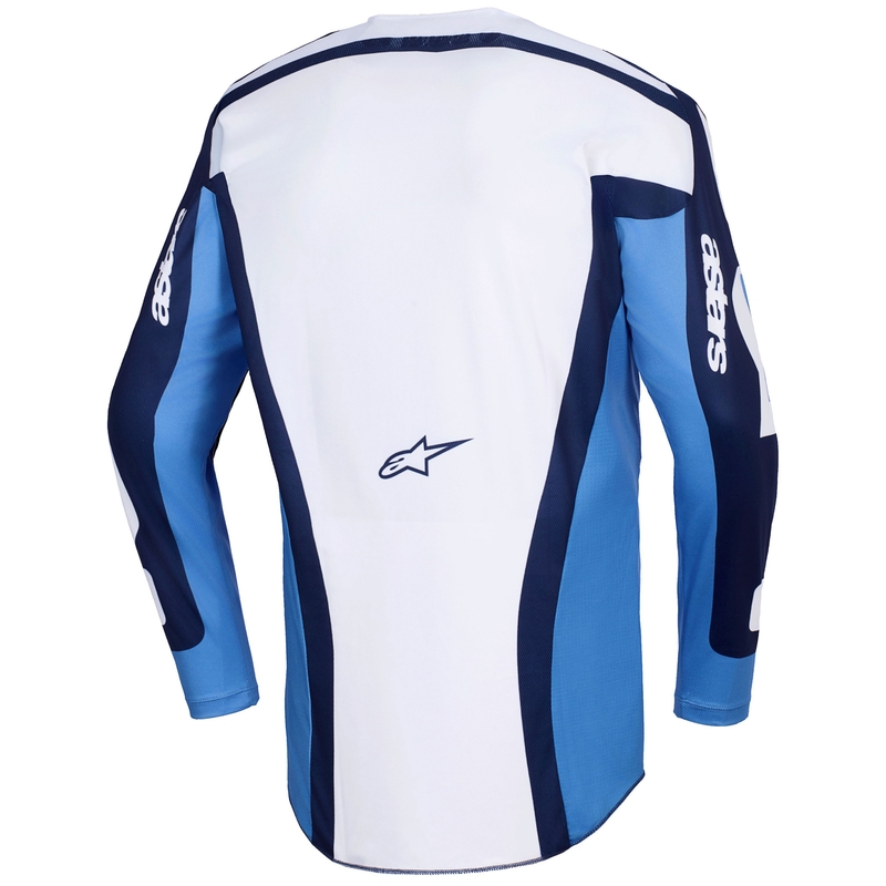 Alpinestars Racer Riway Motocross Trikot blau-hellblau-weiß
