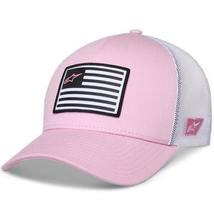Alpinestars Flag Snap Hat rosa-weiß