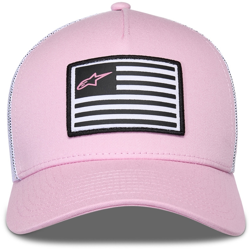 Alpinestars Flag Snap Hat rosa-weiß