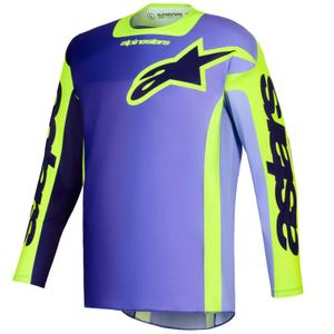 Alpinestars Racer Portl Motocross-Trikot lila-neongelb