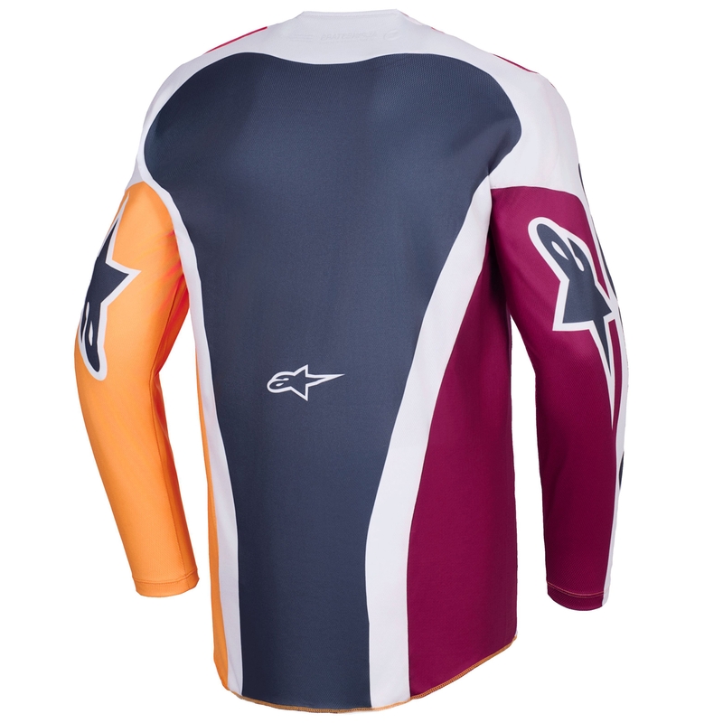 Alpinestars Racer Portl Motocross-Trikot rot-orange-hellgrau