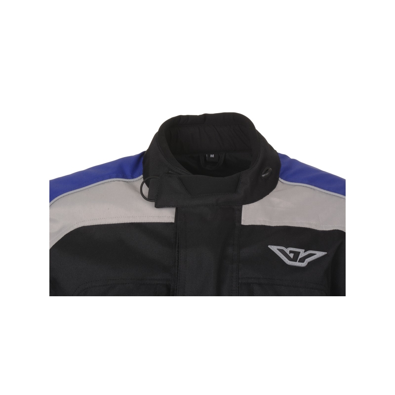 Ayrton Tonny schwarz-grau-blaue Motorradjacke
