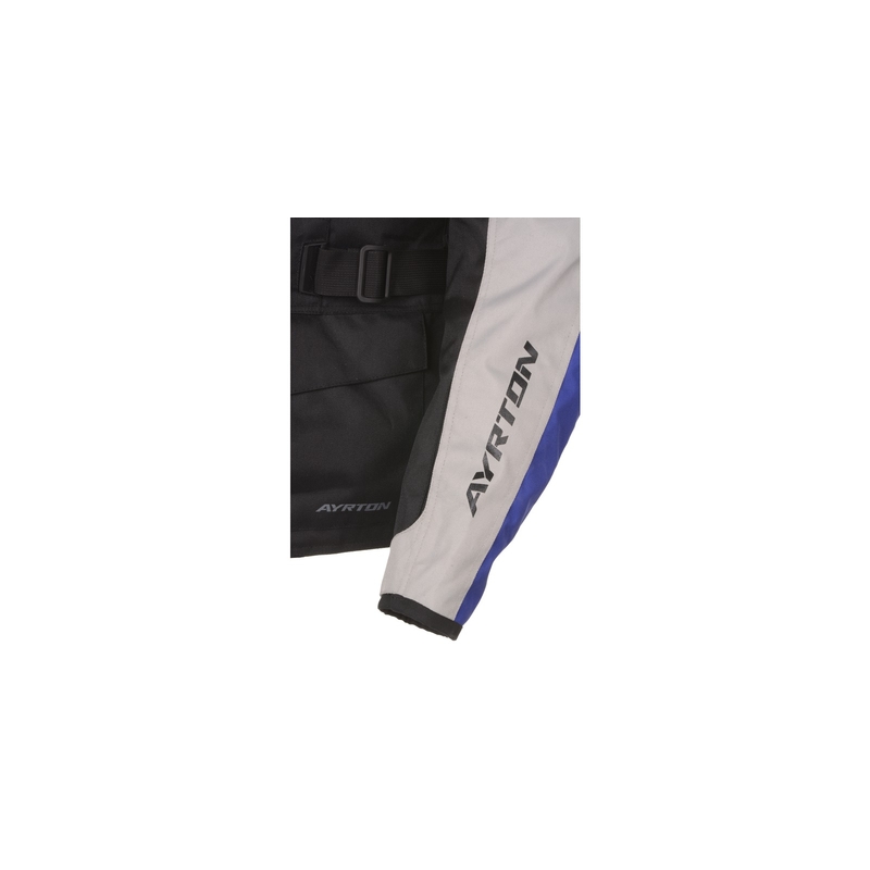 Ayrton Tonny schwarz-grau-blaue Motorradjacke
